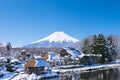 Fuji mountain from Oshino village Royalty Free Stock Photo