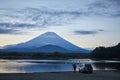 Fuji Mountain over Lake Shoji