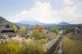 Fuji Mountain from Saiko Iyashi no Sato Nenba, Japan