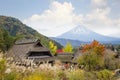 Fuji Mountain from Saiko Iyashi no Sato Nenba, Japan