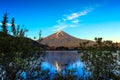 Fuji moutain in autumn on sunshine, Tokyo, Japan