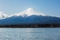 Fuji moutain from Kawaguchiko lake Royalty Free Stock Photo