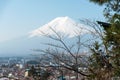 Fuji san Japan`s highest mountain Royalty Free Stock Photo