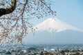 Fuji san Japan`s highest mountain Royalty Free Stock Photo