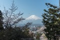 Fuji san Japan`s highest mountain Royalty Free Stock Photo