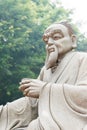 Lu Yu Statue at The Grand View Tea Garden. a famous Tourist spot in Anxi, Fujian, China.