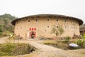 Hekeng Tulou Cluster at Tianloukeng Tulou Scenic Spots in Fujian Tulou (Nanjing) Scenic Area in Nanjing, Fujian, China.