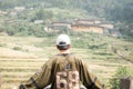 FUJIAN,CHINA 20october 2020 - tourist come to visit Tianloukeng tulou cluster Fujian province China.