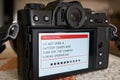 Fujifilm X-T30 firmware upgrade message reading Processing... Do not open a battery cover nor turn off the camera during upgrading