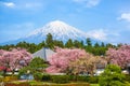 Fujinomiya, Shizuoka, Japan with Mt. Fuji