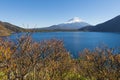 Fujisan at Lake Motosu Royalty Free Stock Photo