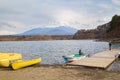 Fujisan and Lake Shoji Royalty Free Stock Photo