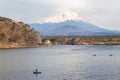 Fujisan and Lake Shoji Royalty Free Stock Photo