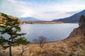 Fujisan and Lake Shoji Royalty Free Stock Photo