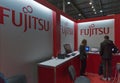 Fujitsu company booth at CEE 2015, the largest electronics trade show in Ukraine