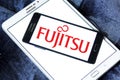 Fujitsu logo Royalty Free Stock Photo