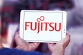 Fujitsu logo Royalty Free Stock Photo