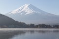 Fujiyama mountain in autumn seanson