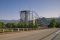 View of FujiQ amusement park, Japan Royalty Free Stock Photo