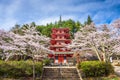 Fujiyoshida, Japan at Chureito Pagoda in Arakurayama Sengen Park Royalty Free Stock Photo