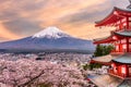 Fujiyoshida, Japan at Chureito Pagoda