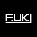 FUK letter logo creative design with vector graphic, FUK simple and modern logo Royalty Free Stock Photo