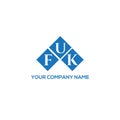 FUK letter logo design on white background. FUK creative initials letter logo concept. FUK letter design.FUK letter logo design on Royalty Free Stock Photo
