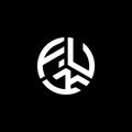 FUK letter logo design on white background. FUK creative initials letter logo concept. FUK letter design Royalty Free Stock Photo