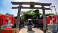 Fukagawa Fudodo Shrine Precinct Shrine Torii of Good Luck Shusse Inari Royalty Free Stock Photo