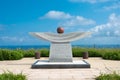 Cenotaph for Battle of Tsushima in Oshima Island, Munakata, Fukuoka, Japan. This is a memorial for Royalty Free Stock Photo