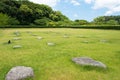 Ruins of Dazaifu in Dazaifu, Fukuoka, Japan. The Dazaifu is a Japanese term for the regional