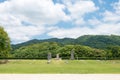 Ruins of Dazaifu in Dazaifu, Fukuoka, Japan. The Dazaifu is a Japanese term for the regional