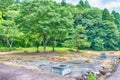 Ichijodani Asakura Family Historic Ruins in Fukui City, Fukui Prefecture, Japan. This area was Royalty Free Stock Photo