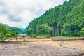 Ichijodani Asakura Family Historic Ruins in Fukui City, Fukui Prefecture, Japan. This area was Royalty Free Stock Photo