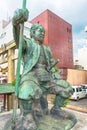 Statue of Shibata Katsuie 1522-1583 at Shibata Shrine in Fukui City, Fukui Prefecture, Japan. He was