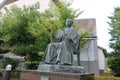 fukui matsudaira bronze statue in japan