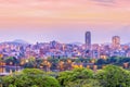 Fukuoka city skyline in Japan Royalty Free Stock Photo