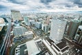 Fukuoka city skyscrapers seen from