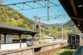 Sasaguri Kidonanzoinmae railway station platform in Fukuoka, Japan