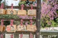 painted demon slayer character in ema at Kamado shrine, Fukuoka