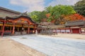 Dazaifu Tenmangu shrine dedicated to the spirit of Sugawara Michizane, a scholar and politician of the Heian Period Royalty Free Stock Photo