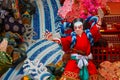 Kazari Yamakasa or large stationary festival floats at Kushida shrine, used during the Hakata Gion