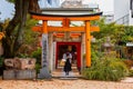 Kushida shrine in Hakata ward, founded in 757, the shrine dedicated to Amaterasu the goddess of the