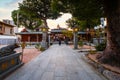 Kushida shrine in Hakata ward, founded in 757, the shrine dedicated to Amaterasu the goddess of the