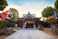 Kushida shrine in Hakata ward, founded in 757, the shrine dedicated to Amaterasu the goddess of the