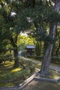 Path to the historical Shofokuji temple, the first zen temple in Japan Royalty Free Stock Photo