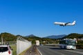 Fukuoka, Japan - November 20, 2019 : Plane spotter at Fukuoka airport