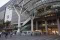 Front entrance of JR Hakata railway station in Fukuoka, Northern Kyushu Royalty Free Stock Photo