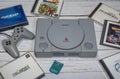 The original sony playstation 32-bit home video game console