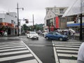 FUKUOKA, JAPAN. 11 SEP 2018 : Japanese waiting for traffic sign